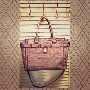 Mauve Croc Tote